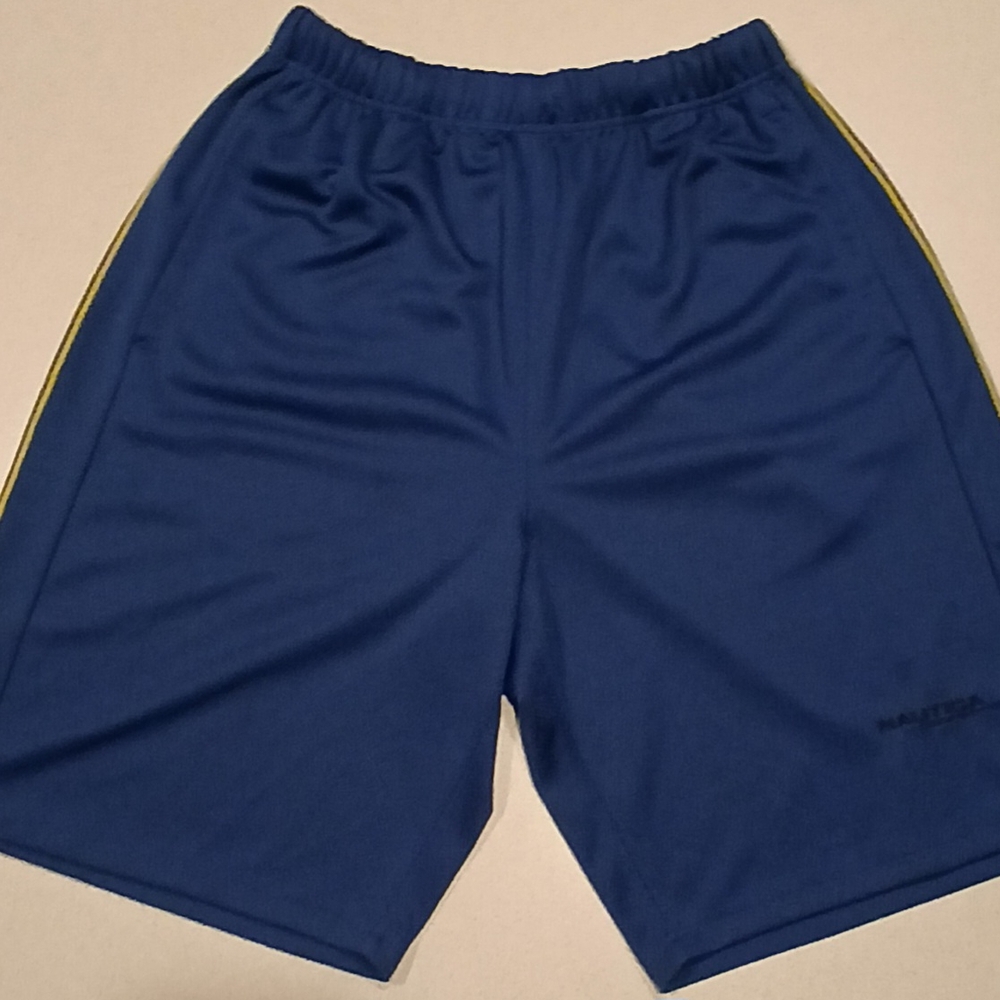 Vintage Nautica Competition Blue Athletic Shorts Pockets Drawstring Men M Rare